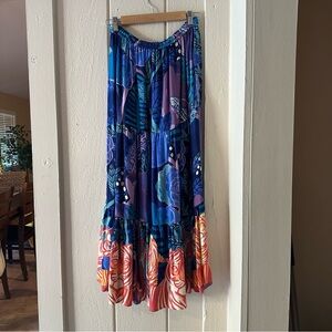 NEW ANTHROPOLOGIE TIERED MAXI SKIRT GORGEOUS! CECILIA PETTERSSON COLLAB M